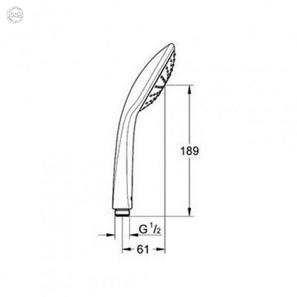 Душова лійка Grohe Vitalio Joy Mono (27544000) 27544000 фото