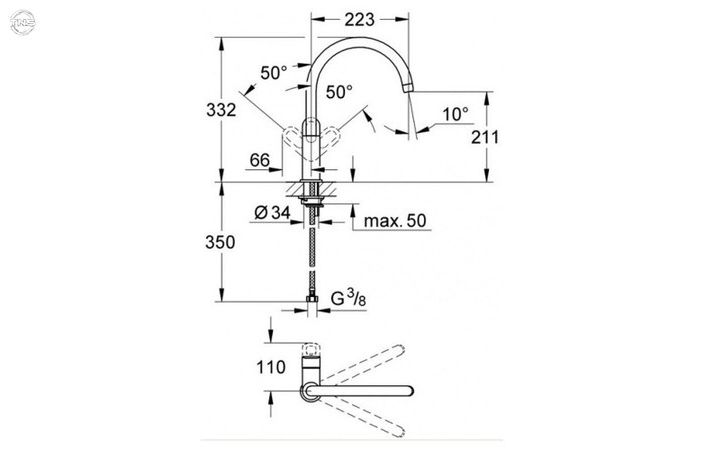 Змішувач Grohe BAULOOP (31368000) 31368000 фото