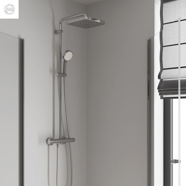 Душова система з термостатом Grohe Tempesta Cosmopolitan System 250 Cubе (26689000) 26689000 фото