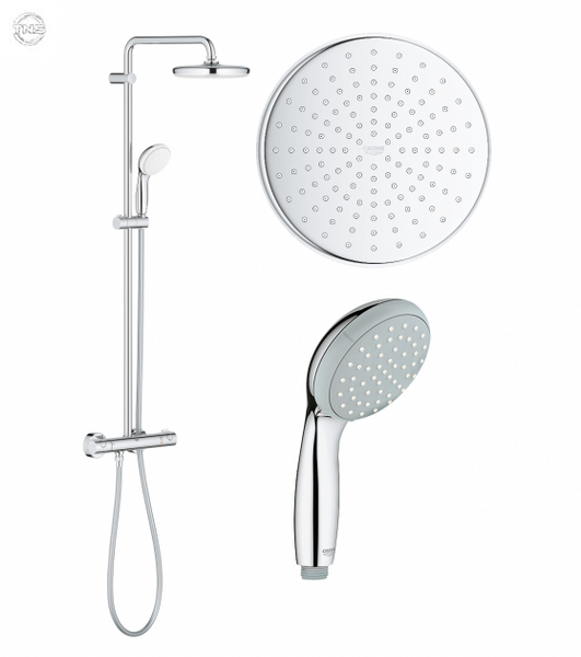 Душова система з термостатом Grohe BauClassic 210 (26699000) 26699000 фото