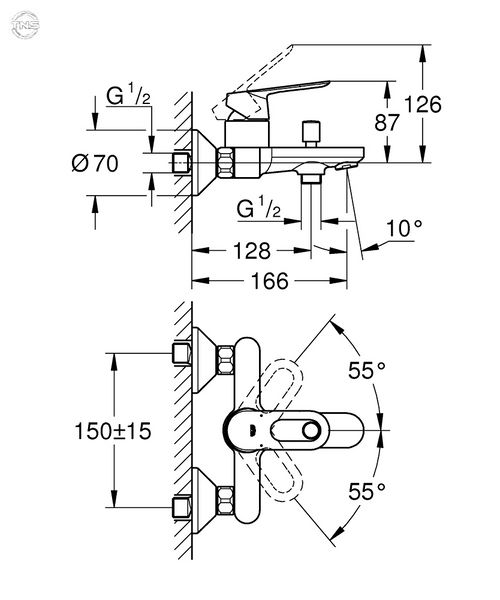 Набір змішувачів 4 в 1, для ванни і кухні Grohe BauLoop (123225МК) 123225МК фото