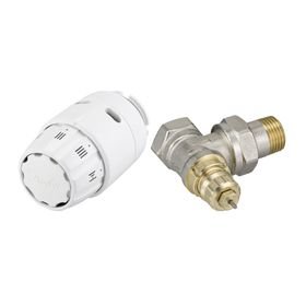 Комплект подключения к радиатору DANFOSS (013G5143) ( RA-FN + RAS-C2 ) 1/2 угловой 013G5143 фото