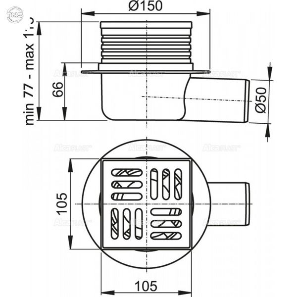 Трап AlcaPlast APV26 APV26 фото