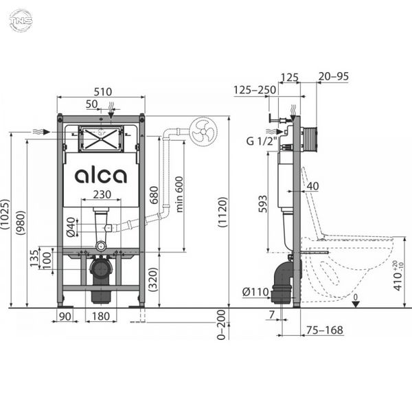 Інсталяція AlcaPlast AM101/1120 AM101/1120 фото